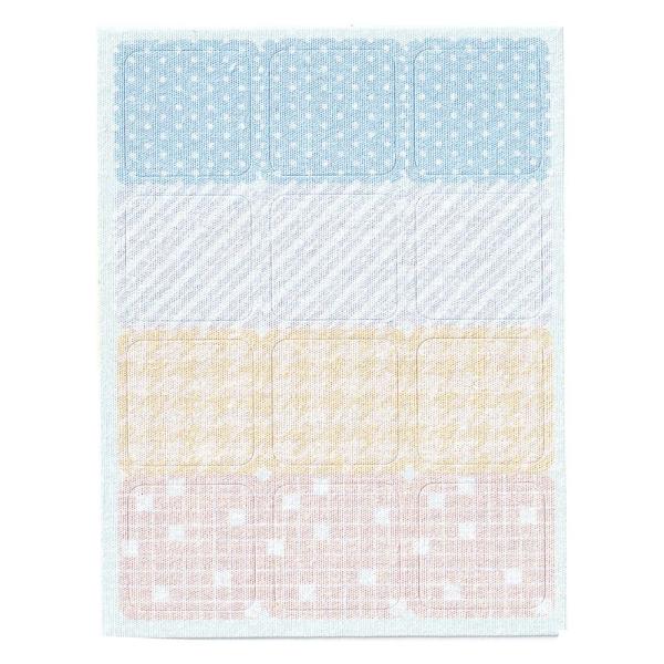 他サイト： メール便発送 シヤチハタ 布に貼れるお名前シール アソートB TUN-NSA3の商品画像