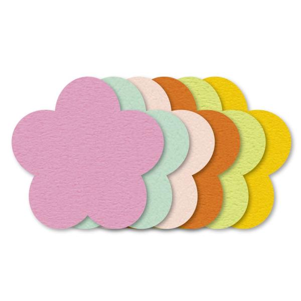 （まとめ買い）ササガワ ぷちカード フラワー 中 12枚入（6色各2枚） 16-7124 〔×5〕