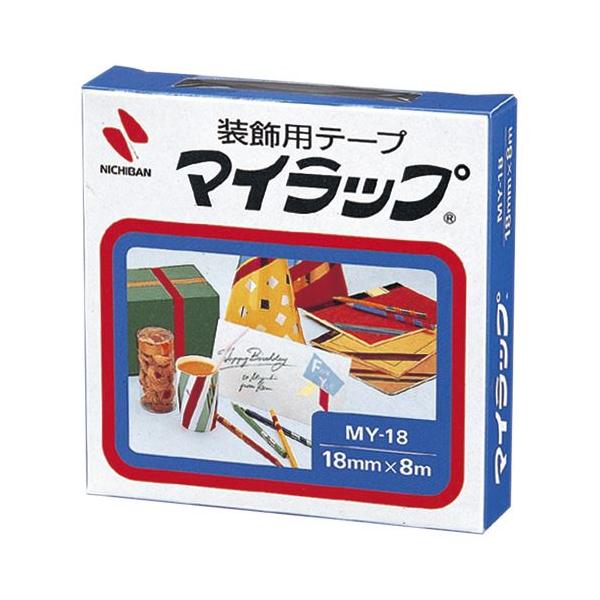 （まとめ買い）ニチバン マイラップ MY-18 金 MY-189 キン 00004653 〔10個セット〕