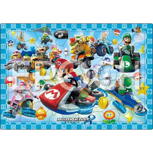 他サイト： エポック社 アポロのピクチュアパズル マリオカート8 85ピース こども向けパズル 25-224 おかたづけ袋付き 5歳以上の商品画像