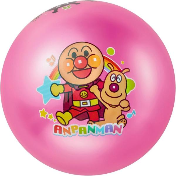 他サイト： アガツマ アンパンマン カラフルボール 8号 ピンク 20.5cm 8100246 1.5歳以上の商品画像
