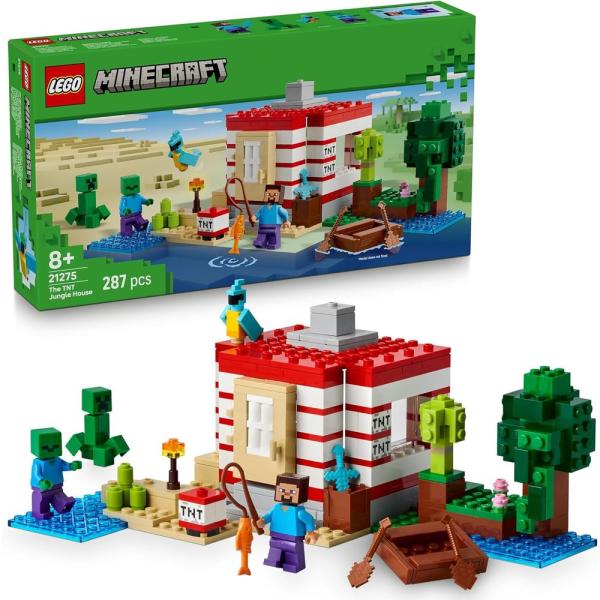 レゴ(LEGO) マインクラフト TNT ジャングルハウス 21275 おもちゃ ブロック 8歳以上