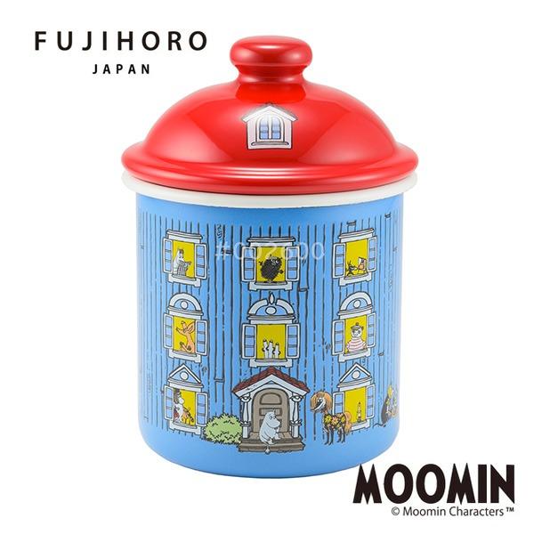 富士ホーロー 公認商品 ムーミン 保存容器 0.5L お菓子入れ