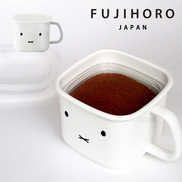 富士ホーロー 公認商品 ミッフィー 角型 味噌ポット 角型容器