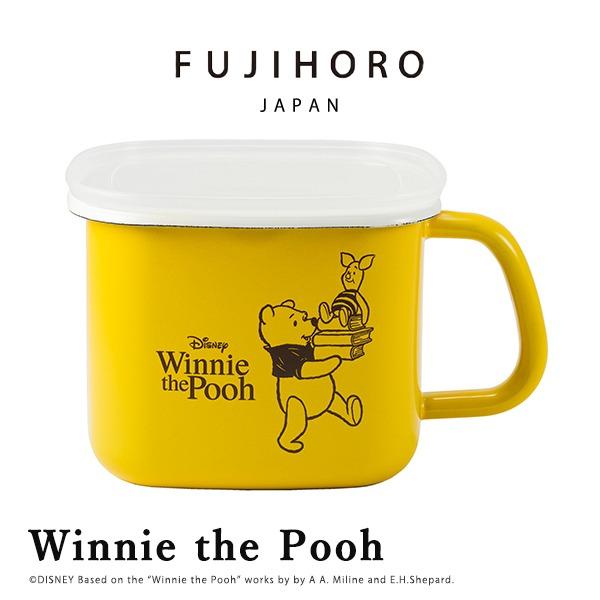 富士ホーロー 公認商品 くまのプーさん 味噌ポット 角型 ストック