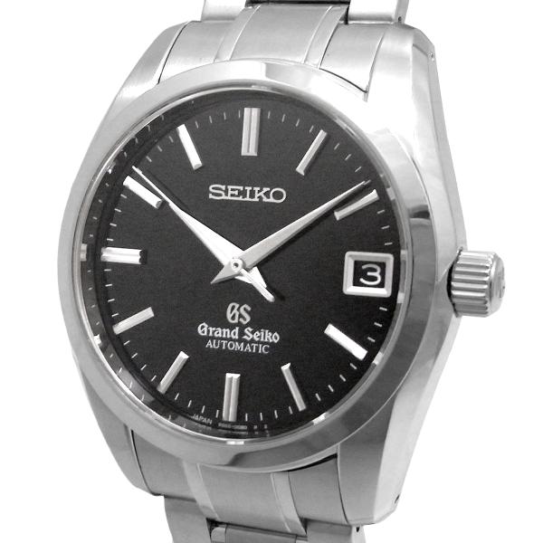 セイコー グランドセイコー メンズ デイト 自動巻き オートマ 黒文字盤 SBGR053 9S65-00B0 裏スケ SEIKO GS