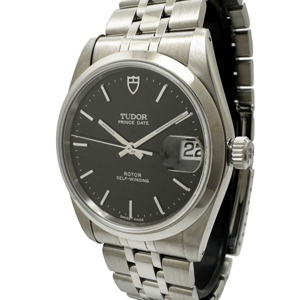 TUDOR チュードル74000 プリンスデイト（チューダー）ギャラ　保証書　黒 TUDOR（チューダー） チュードル プリンス デイト 自動巻き オートマ