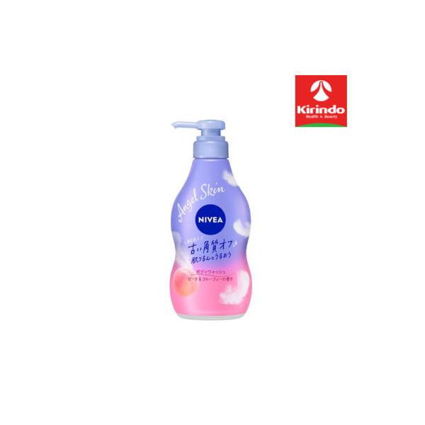 他サイト： 花王 ニベア エンジェルスキン ボディウォッシュ ピーチ＆フルーティーの香りポンプ 本体 480mL×1個 ボディソープ 液体せっけんの商品画像
