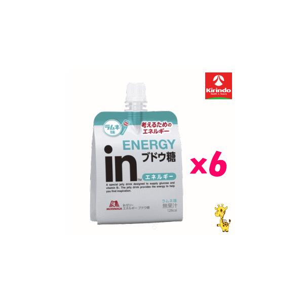 6個セット 森永製菓 inゼリー エネルギー ブドウ糖 180g×6個セット