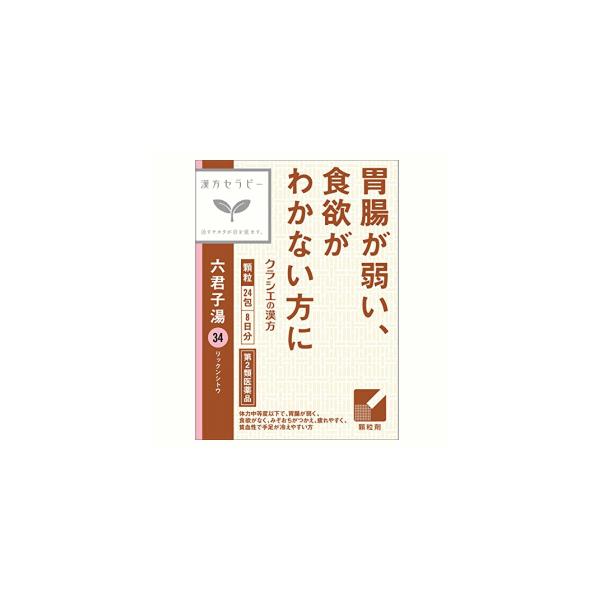 【第2類医薬品】クラシエ薬品 クラシエ漢方 六君子湯エキス顆粒 24包