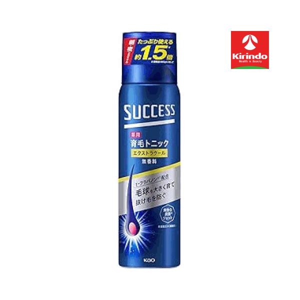 花王 サクセス 薬用 育毛 トニック エクストラクール 無香性  大容量 280g×1本 【医薬部外品】無香料 頭皮ケア 血行促進 抜け毛予防 無香料