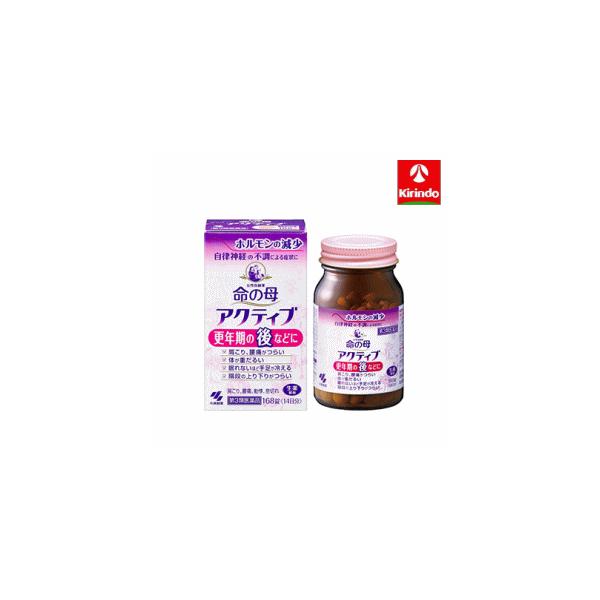 【第3類医薬品】小林製薬 命の母アクティブ 168錠入り×1個 女性保健薬 更年期の後などに ホルモンの減少 肩こり 腰痛 だるさ 手足の冷え
