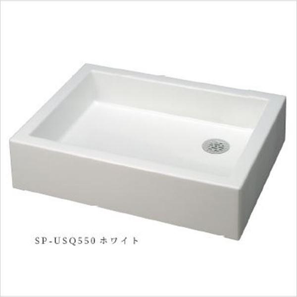 前澤化成工業　水栓パン　スクエアパン　SP-USQ550　ホワイト 前澤化成工業 水栓パン スクエアパン SP-USQ550ホワイト