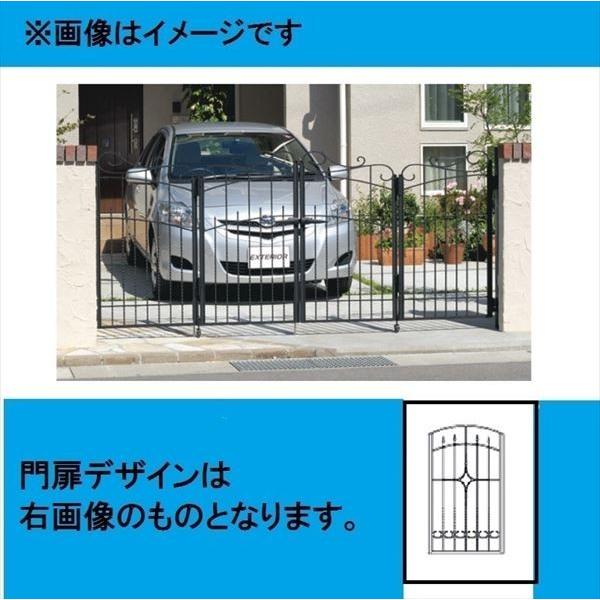 三協アルミ 門扉 プロヴァンス 2型 4枚折りセット 門柱タイプ 0712 