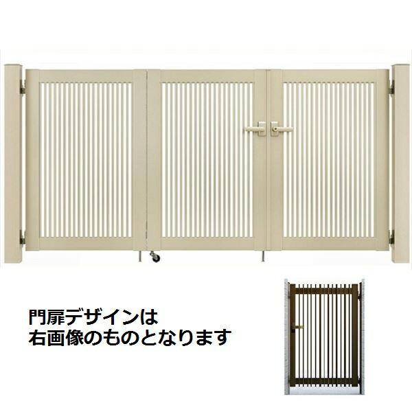 YKKAP シンプレオ門扉 TB4型 3枚折戸セット 門柱仕様 09-12