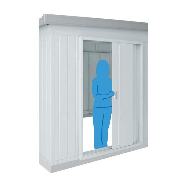 イナバ物置 バイク保管庫 オプション 内施錠付引戸 Sfg 3h 単品購入価格 バイクガレージ エクステリアのキロyahoo 店 通販 Yahoo ショッピング