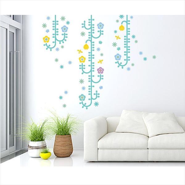 東京ステッカー 高級ウォールステッカー 植物 植物と昆虫たち Lサイズ