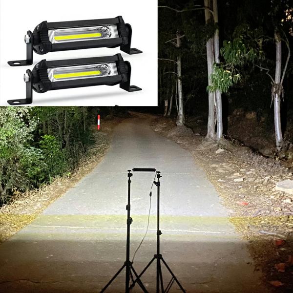 LED ワークライト 作業灯 12V/24V 兼用 MINI COB バースポットランプ バイク オートバイ 投光器 前照灯 照明 トラック 4個セット