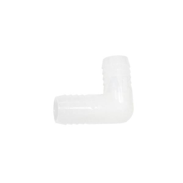 商品コード：139942同径のホースをつなぐL型のナイロンホースジョイントです。※飲料水・温水ラインや圧力が発生する場所へは使用しないでください。また、不凍液や油類・燃料類などにも使用できません。◆L型◆適合ホースサイズ：3/4インチ(約1...