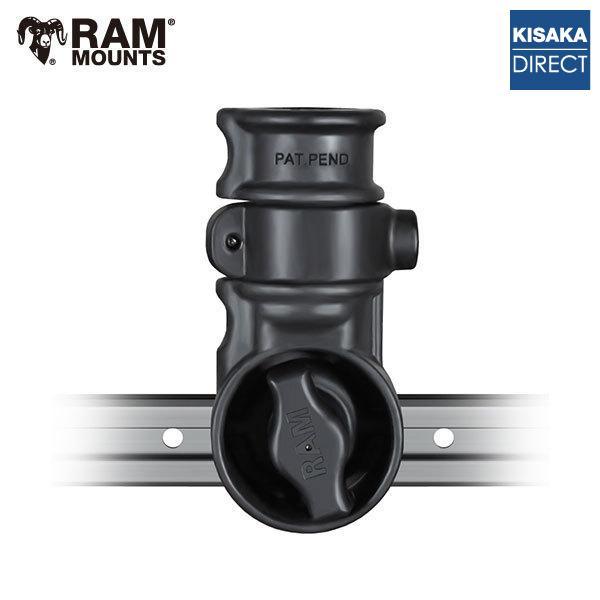 商品コード：181147RAM Adapt-A-Post サイドトラックベースは、垂直面のレールへ簡単に取り付けすることができます。取り付け部分はラチェット機構になっていて、レールと平行に360度回転させることができ、レールに取り付けたまま...