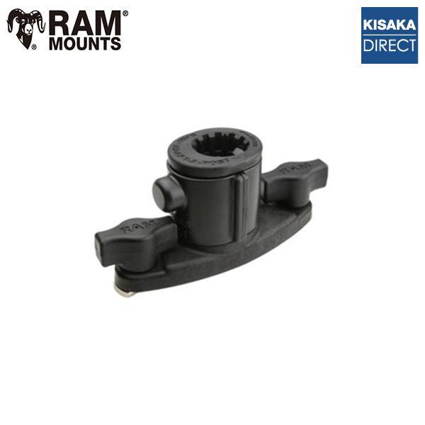 商品コード：181148トラックレール用のユニバーサルスプラインポストベースになります。レールへの装着はＴボルトで固定するタイプになります。特徴:いろんなメーカーのポスト仕様のロッドホルダー等が取付けられます。対応ポストメーカー:RAMマウ...