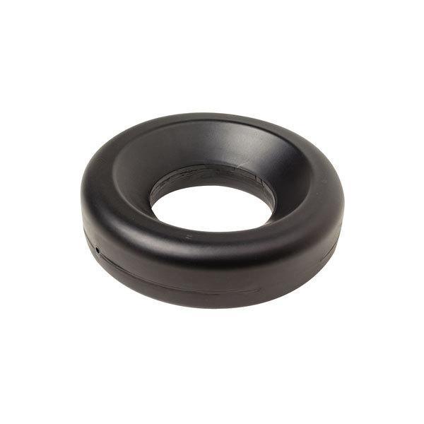 商品コード：404100ドーナツ型のプラスチック製 トレーラージャッキホイールロックです。トレーラージャッキのホイールを上に載せ、転がらないようサポートします。◆ホイールロック：外径166mm×内径77mm〜118mm(テーパー状)厚み43...