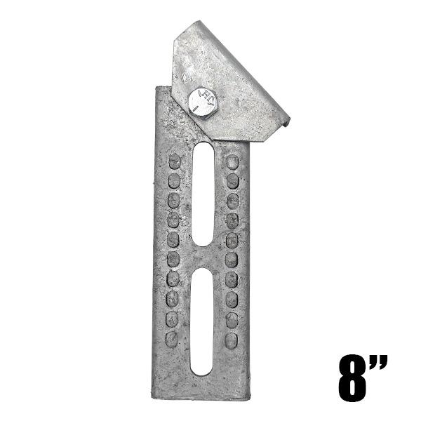 商品コード：481211トレーラーなどにバンクボードやローラーバンクを取り付ける、バンクステーとスウィベルのセットです。スイベル（商品コード:886115）は交換可能です。◆販売単位:1本◆寸法:全長 226mm / ステーのみ 203mm...