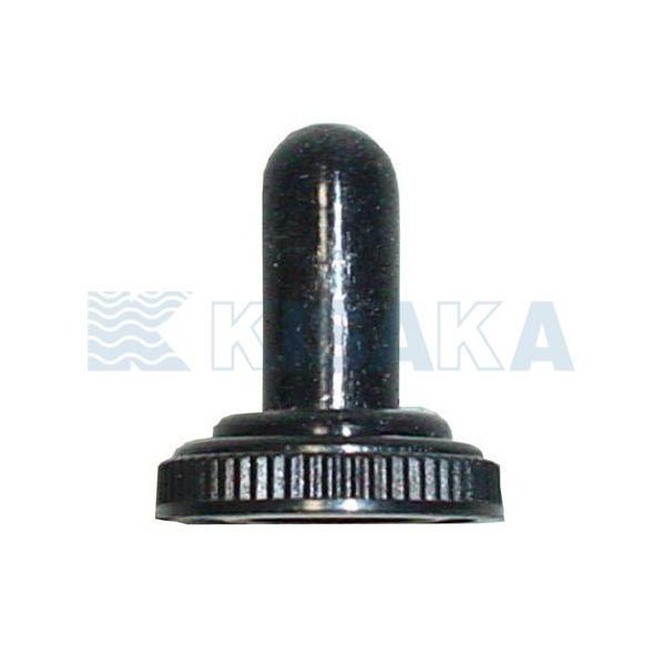 商品コード：503946トグルスイッチ用ラバーキャップ(ゴム製カバー)です。ネジ部分のサイズがM12-P0.80のトグルスイッチに取付可能です。下記トグルスイッチに使用できます。品番：556200/556400　バッテリーケージパネル品番：...