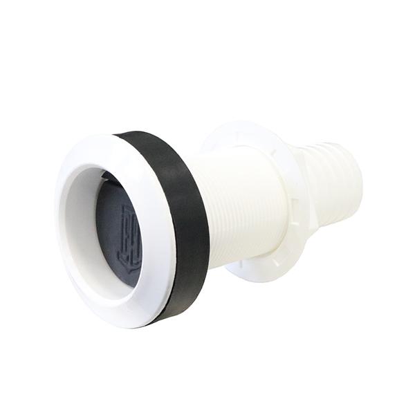 商品コード：504063主にライブウェルの排水用に使用されているスカッパー(逆流防止弁)が付いたスルーハルです。通常は外部からの水圧で弁は閉まった状態になり、内部から排水があると弁は開きます。(弁は水圧で完全に水を遮断することはできません。...