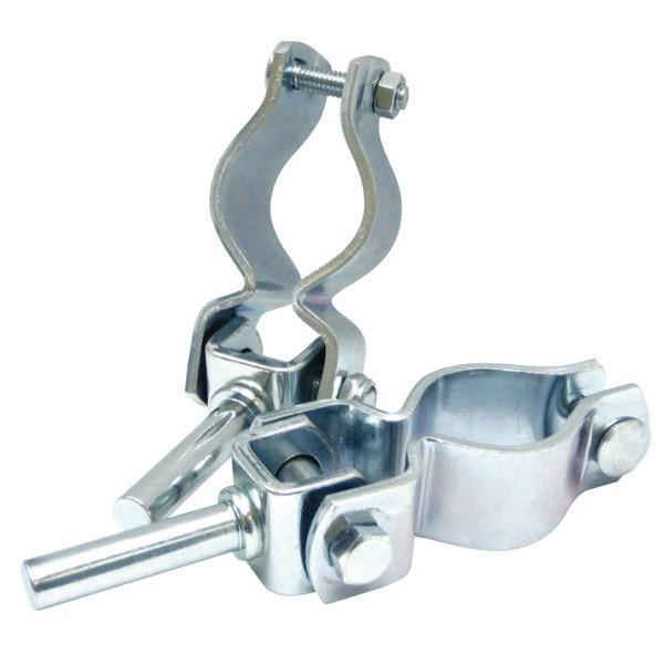 商品コード：509146太さ32〜40mm迄のオールに対応するスチール製(亜鉛メッキ)の固定式オールクラッチ2個セットです。取り付けるオールの外径により、スクリューとナットの締め付け具合を調節して下さい。※アルミ製オールなどとの組み合わせは...