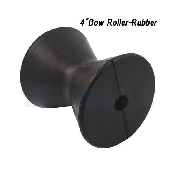 商品コード：511209ラバー製の4インチバウストップローラーです。※トレーラーに取り付けるにはブラケット類、及びスチールシャフトなどが別途必要になります。◆全長：98mm(4インチ)◆エンド外径：88mm◆シャフト穴径：13.5mm(1/...