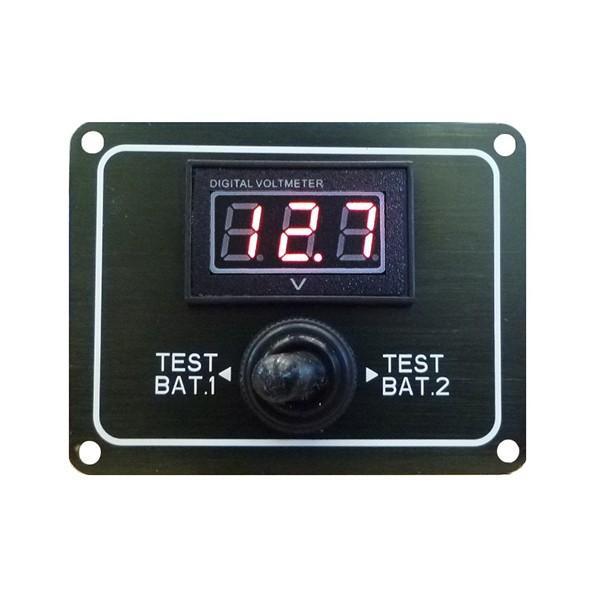 商品コード：570062パネルタイプの2バッテリーデジタルゲージです。デジタル表示にてバッテリーのコンディションが確認できます。※商品のデザインが画像と若干異なる場合がございます。◆DC12/24V用◆パネルサイズ：63mm×82.2mm(...