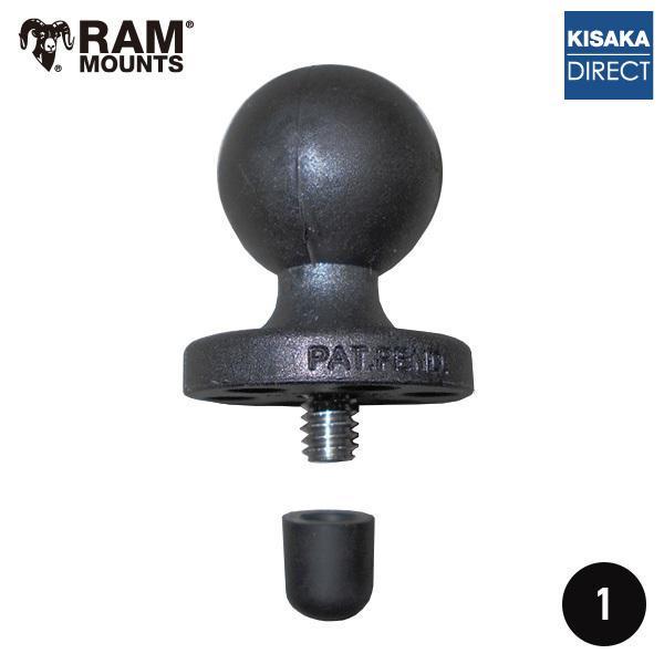 商品コード：608366スタッド付きのラウンド型1インチボールベースです。ネジサイズは、1/4"-20"(NC)となっており、一般的なデジタルカメラやビデオカメラの三脚ネジ部分に取り付けが可能です。ラウンドタイプはスタッドとプレートで機器を...