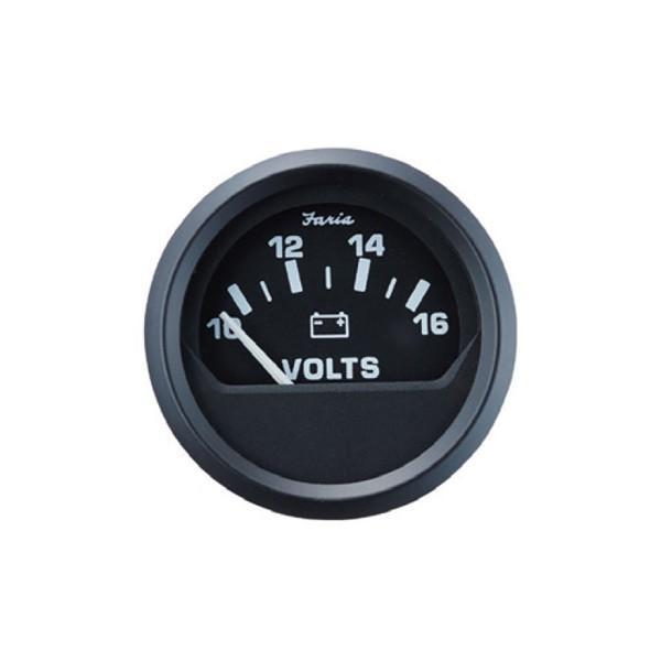 ボルトメーター 電圧計 24V ユーロブラック Faria ファリア : キサカ