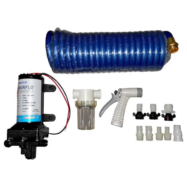 商品コード：636155SHURflo社製の12VプロブラスターIIアルティメット5.0ポンプ耐久性に優れていてデッキの洗浄やアンカーチェーンの洗浄用のポンプに最適です。■電源:12V/14A■流量:18.9リッター/分■吸排水ポート:1/...