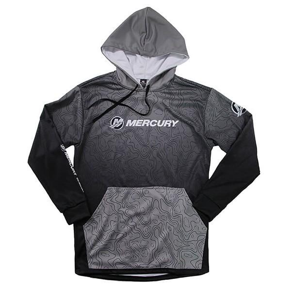 Mercury Marine パーカー US-Sサイズ ブラック グレー 長袖 釣り
