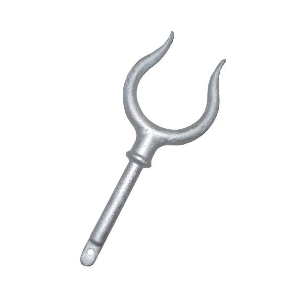 商品コード：702198スチールに亜鉛メッキ処理をした一般的なオール取り付けクラッチです。品番：750104のアルミオールに適合するサイズです。◆オール取付部内径：57mm◆開口部内寸：41mm◆シャフト長：86mm◆シャフト径：12.5m...