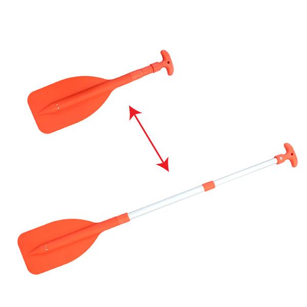 商品コード：750130コンパクトサイズで収納勝手のよいパドルです。緊急用の装備にお勧めです。シャフトを回すことによって任意の長さに伸び縮みします。◆伸縮サイズ：530mm〜1060mm(2段)◆シャフト径：アルミ製　(22mm/25mm)...