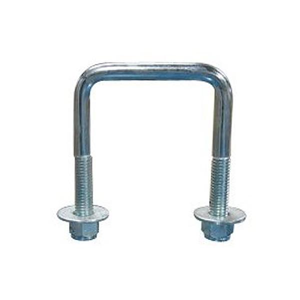 商品コード：786214Uボルト×1とロックワッシャー、ナット×各2個のセットです。◆サイズ：ボルト径：12.7mm×内幅：77.78mm×長さ96.83mm◆材質：スチール(亜鉛メッキ)製コの字ボルト トレーラー バンク 角型