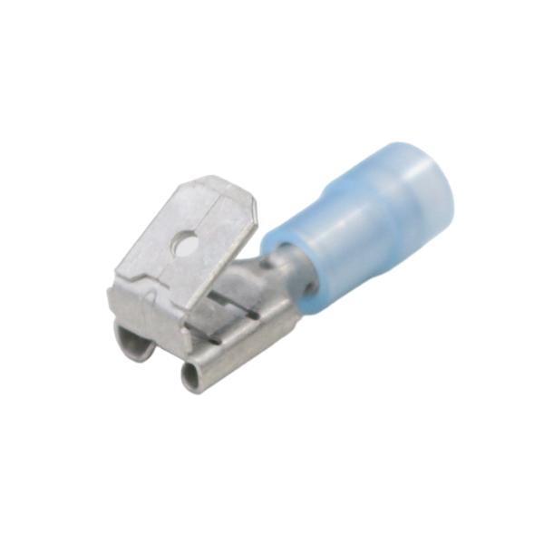 圧着端子 ターミナル 1/4インチ ブレード用 16-14AWG ケーブル 圧着端子