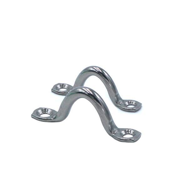 商品コード：812760線径:5.0mm 全長:50.0mm 高さ外側:18.0mm/内側:13.0mmビス穴内径:4.2mm センターToセンター=39.0mm◆サイズ : 全長 58mm × 全高 16mm◆アイ内寸 : 12mm◆取付...