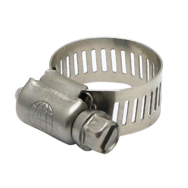 商品コード：923381ステンレス製のホースクランプです。◆適合ホース外径範囲：13〜23mm◆幅：12.7mm（1/2インチ）◆HEX (-)5/16インチ◆材質：ステンレス