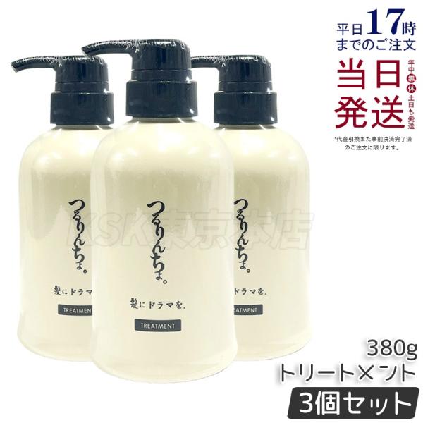 つるりんちょ トリートメント 380g 3個セット 毛髪ケア 頭皮ケア 熱処理メニュー専用トリートメント ヘアケア ホームケア コンディショナー