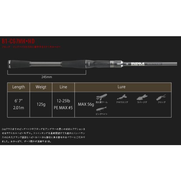 ジャッカル BPM ビーピーエム B1-C67MH+HD 定価二万円です JACKALL（ジャッカル） 21 ビーピーエム B1-C67MH+HD : アングラーズ