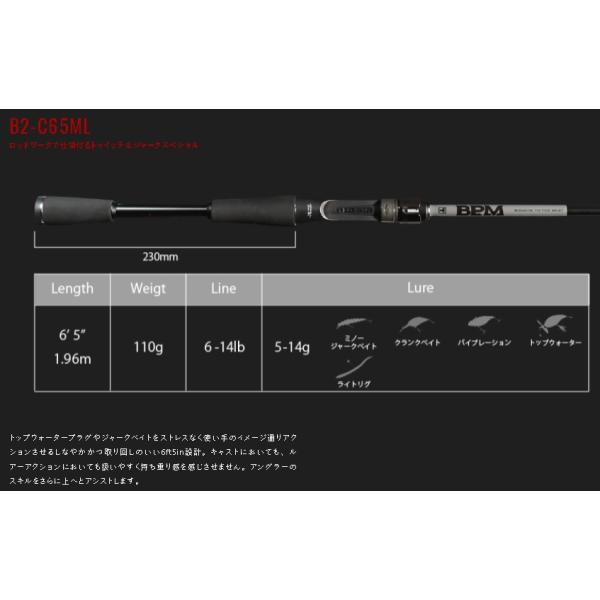 JACKALL（ジャッカル） 22 ビーピーエム 2pcs B2-C65ML : アングラーズ