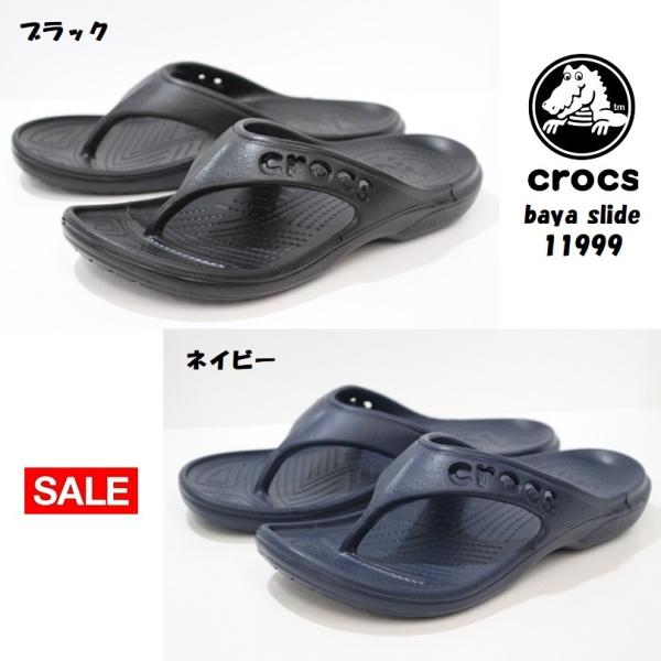 Y fB[X NbNX r[`T_ crocs baya flip 11999 001 BLACK 410 NAVY