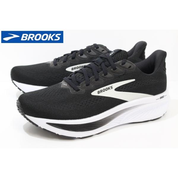 ブルックス ゴースト 幅広 メンズ ランニングシューズ BROOKS Ghost 17 WIDE BRM 4424 BLK/W