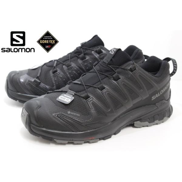 幅広 ゴアテックス サロモン メンズ トレイルランニングシューズ 3E SALOMON XA PRO 3D V9 WIDE GORE-TEX L47277000 BLACK