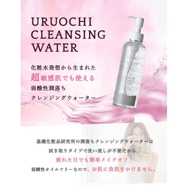 クレンジング ウルオチ クレンジングウォーター 200ml 化粧落とし メイク落とし 日本製 拭き取り メール便・送無 kisok30