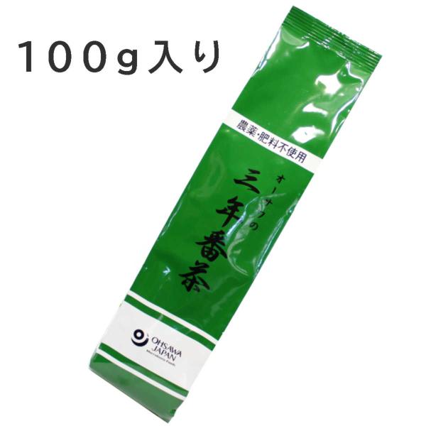 オーサワジャパンの三年番茶 釜炒り茶 国産 健一自然農園 100g